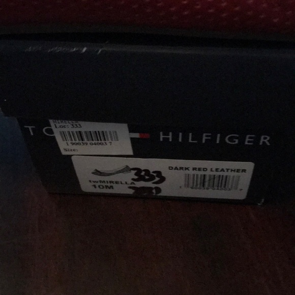 Red Leather Tommy Hilfiger Shoes - Picture 4 of 4